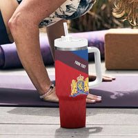 Personalized Netherlands Lion Tumbler With Handle Nederland Flag and Coat of Arms