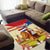 Netherlands Lion and Knight Area Rug Tulips and Windmills