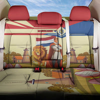 Netherlands Lion and Knight Back Car Seat Cover Tulips and Windmills