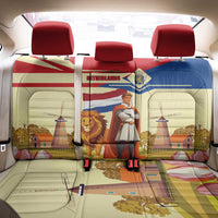 Netherlands Lion and Knight Back Car Seat Cover Tulips and Windmills