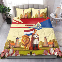 Netherlands Lion and Knight Bedding Set Tulips and Windmills