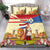 Netherlands Lion and Knight Bedding Set Tulips and Windmills