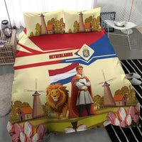 Netherlands Lion and Knight Bedding Set Tulips and Windmills