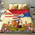 Netherlands Lion and Knight Bedding Set Tulips and Windmills
