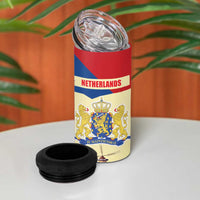 Netherlands Lion and Knight 4 in 1 Can Cooler Tumbler Tulips and Windmills
