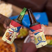 Netherlands Lion and Knight 4 in 1 Can Cooler Tumbler Tulips and Windmills