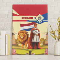 Netherlands Lion and Knight Canvas Wall Art Tulips and Windmills