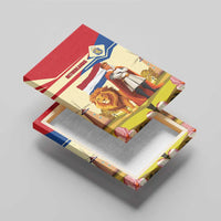 Netherlands Lion and Knight Canvas Wall Art Tulips and Windmills