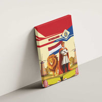 Netherlands Lion and Knight Canvas Wall Art Tulips and Windmills