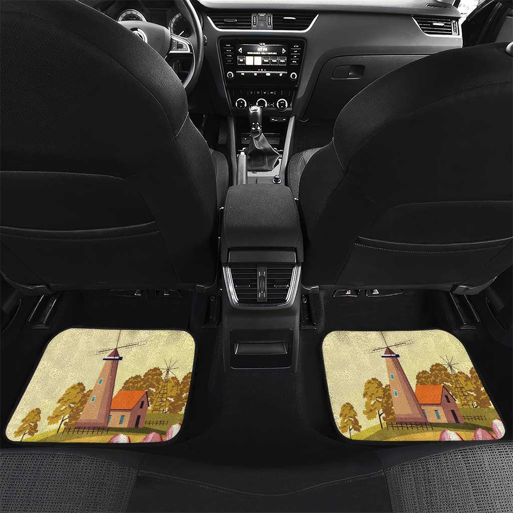 Netherlands Lion and Knight Car Mats Tulips and Windmills