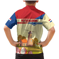 Netherlands Lion and Knight Family Matching Mermaid Dress and Hawaiian Shirt Tulips and Windmills