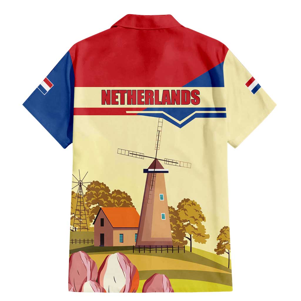 Netherlands Lion and Knight Family Matching Mermaid Dress and Hawaiian Shirt Tulips and Windmills