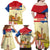 Netherlands Lion and Knight Family Matching Off Shoulder Maxi Dress and Hawaiian Shirt Tulips and Windmills
