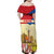 Netherlands Lion and Knight Family Matching Off Shoulder Maxi Dress and Hawaiian Shirt Tulips and Windmills