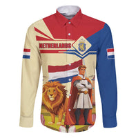Netherlands Lion and Knight Family Matching Puletasi and Hawaiian Shirt Tulips and Windmills