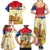 Netherlands Lion and Knight Family Matching Summer Maxi Dress and Hawaiian Shirt Tulips and Windmills