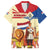 Netherlands Lion and Knight Family Matching Summer Maxi Dress and Hawaiian Shirt Tulips and Windmills