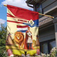 Netherlands Lion and Knight Garden Flag Tulips and Windmills