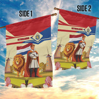 Netherlands Lion and Knight Garden Flag Tulips and Windmills
