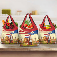 Netherlands Lion and Knight Grocery Bag Tulips and Windmills
