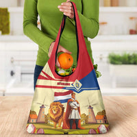 Netherlands Lion and Knight Grocery Bag Tulips and Windmills