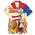 Netherlands Lion and Knight Hawaiian Shirt Tulips and Windmills