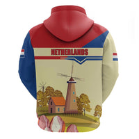 Netherlands Lion and Knight Hoodie Tulips and Windmills