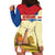 Netherlands Lion and Knight Hoodie Dress Tulips and Windmills