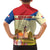 Netherlands Lion and Knight Kid Hawaiian Shirt Tulips and Windmills