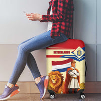 Netherlands Lion and Knight Luggage Cover Tulips and Windmills