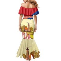 Netherlands Lion and Knight Mermaid Dress Tulips and Windmills