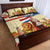 Netherlands Lion and Knight Quilt Bed Set Tulips and Windmills