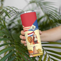 Netherlands Lion and Knight Skinny Tumbler Tulips and Windmills