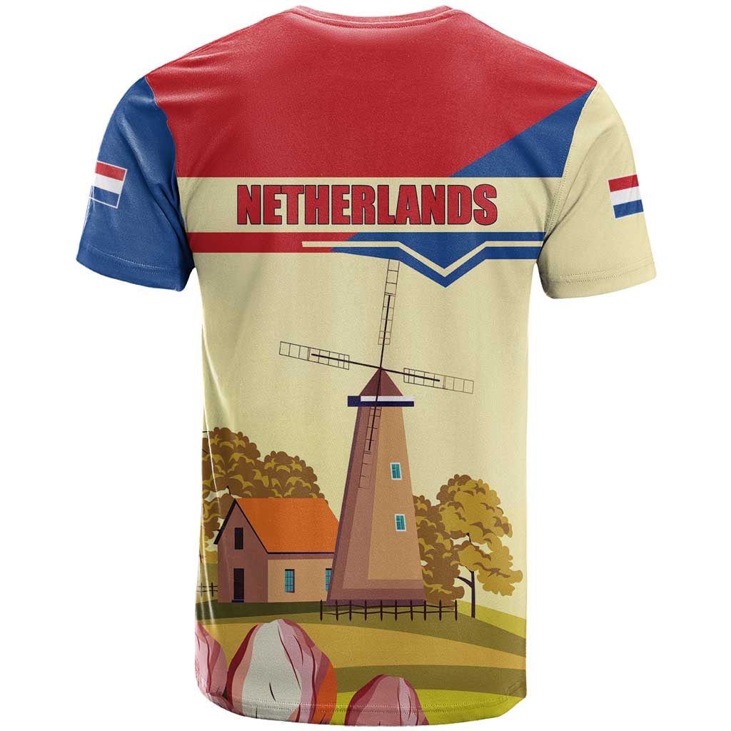 Netherlands Lion and Knight T Shirt Tulips and Windmills