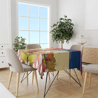 Netherlands Lion and Knight Tablecloth Tulips and Windmills