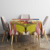 Netherlands Lion and Knight Tablecloth Tulips and Windmills