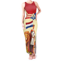 Netherlands Lion and Knight Tank Maxi Dress Tulips and Windmills