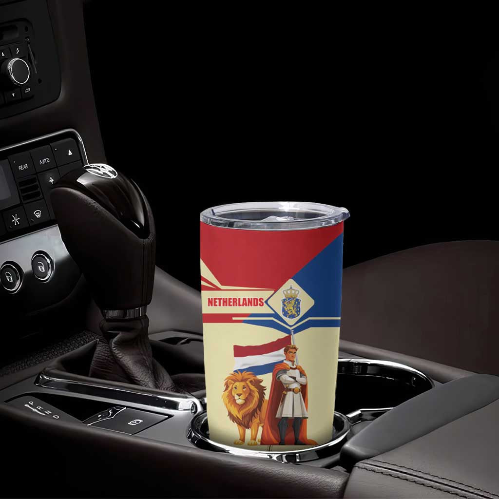 Netherlands Lion and Knight Tumbler Cup Tulips and Windmills