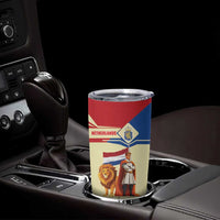 Netherlands Lion and Knight Tumbler Cup Tulips and Windmills