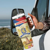 Netherlands Lion and Knight Tumbler With Handle Tulips and Windmills