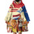 Netherlands Lion and Knight Wearable Blanket Hoodie Tulips and Windmills
