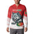 Custom Portugal Rugby Go Champions Button Sweatshirt Wolf Mascot Style