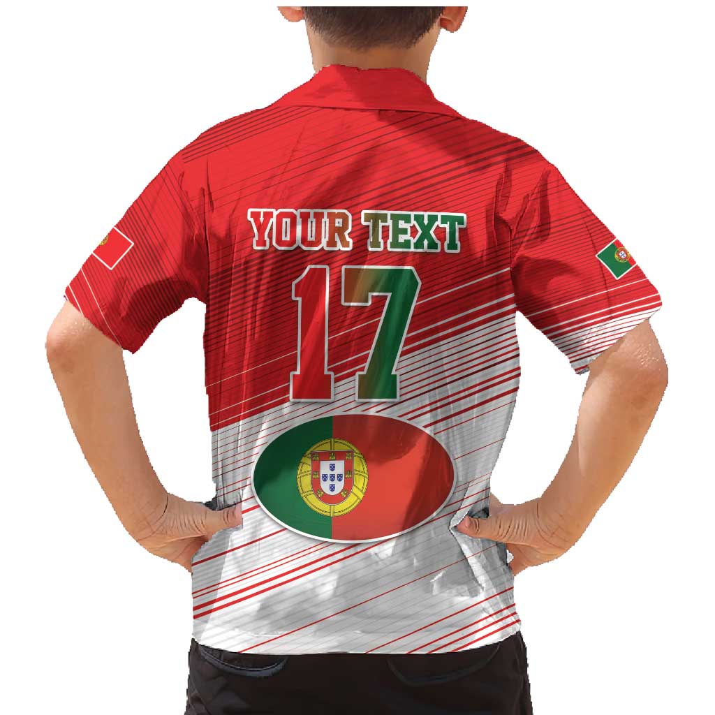 Custom Portugal Rugby Go Champions Family Matching Mermaid Dress and Hawaiian Shirt Wolf Mascot Style