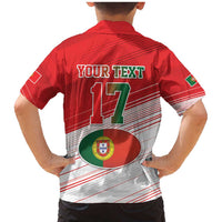 Custom Portugal Rugby Go Champions Family Matching Mermaid Dress and Hawaiian Shirt Wolf Mascot Style