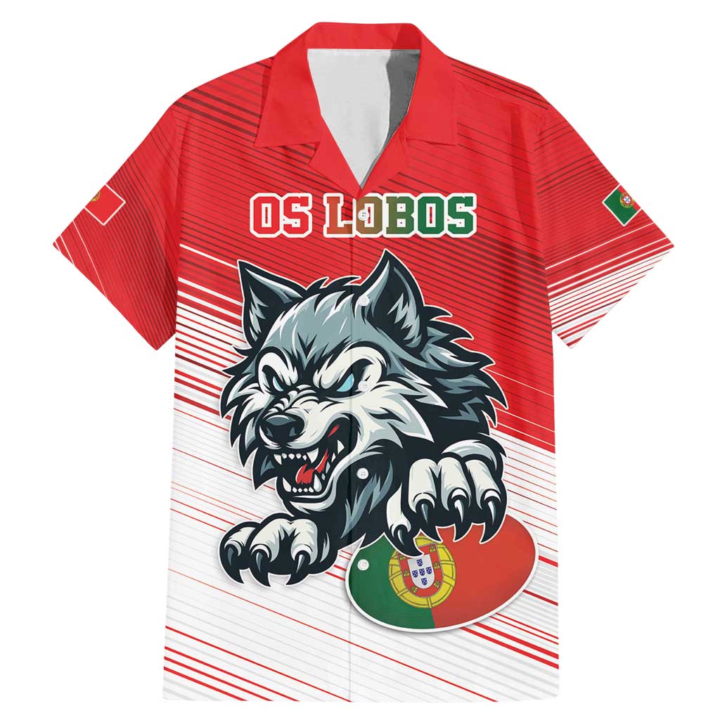 Custom Portugal Rugby Go Champions Family Matching Mermaid Dress and Hawaiian Shirt Wolf Mascot Style