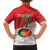 Custom Portugal Rugby Go Champions Family Matching Off The Shoulder Long Sleeve Dress and Hawaiian Shirt Wolf Mascot Style