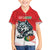 Custom Portugal Rugby Go Champions Family Matching Off The Shoulder Long Sleeve Dress and Hawaiian Shirt Wolf Mascot Style