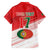 Custom Portugal Rugby Go Champions Family Matching Off Shoulder Maxi Dress and Hawaiian Shirt Wolf Mascot Style