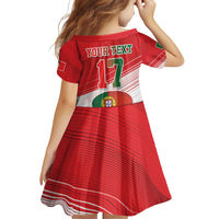 Custom Portugal Rugby Go Champions Family Matching Puletasi and Hawaiian Shirt Wolf Mascot Style