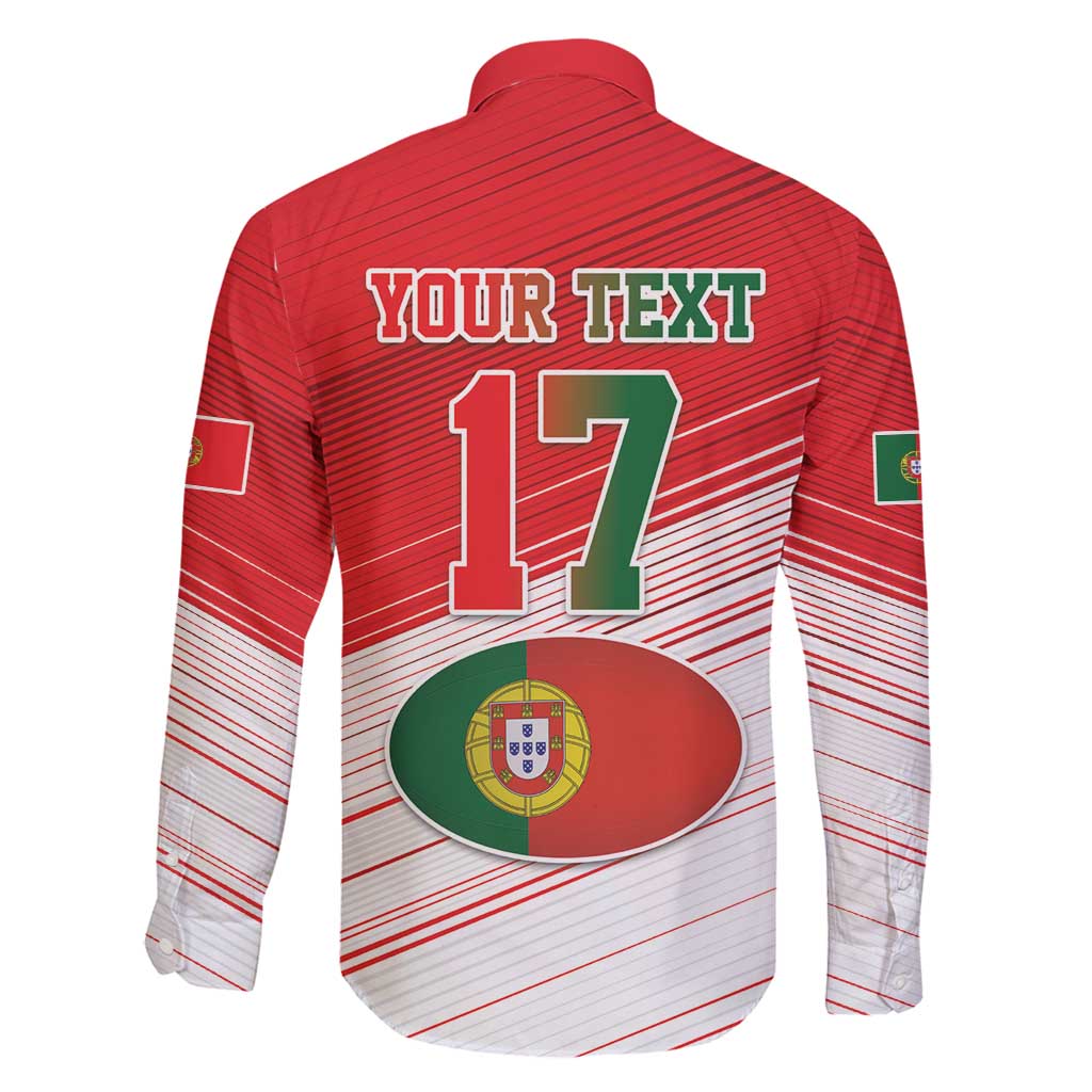 Custom Portugal Rugby Go Champions Family Matching Puletasi and Hawaiian Shirt Wolf Mascot Style